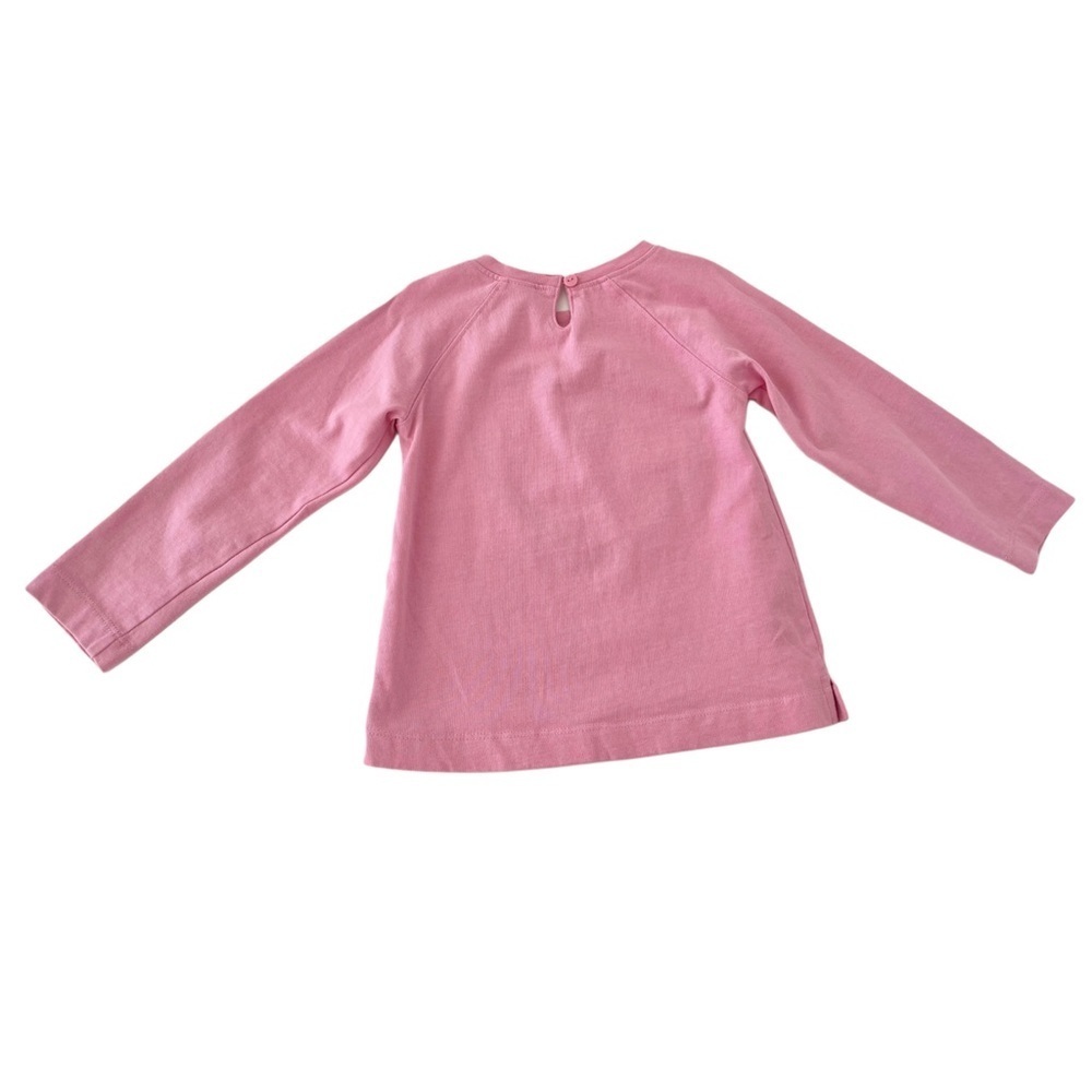 Gymboree Pink Long Sleeve Shirt with Heart Appliqué Design | Girls 2T - Picture 4 of 6